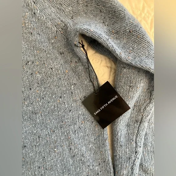 Saks Fifth Avenue Wool Men's Blue Sweater